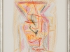 Günther Klumpe – ohne Titel, 44x35 cm, gerahmt unter Glas 50x34 cm, Kreide auf Büttenpapier, Preis auf Anfrage